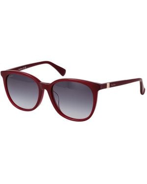 Max Mara Burgundy Acetate Sunglasses - Multicolor