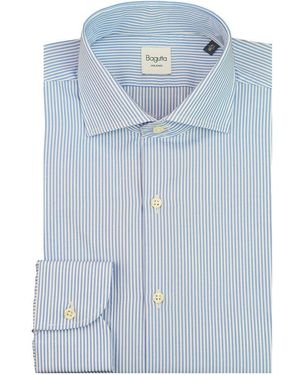 Bagutta Cotton Shirt - Blue