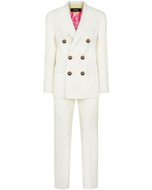 DSquared² Double-Breast Notched-Lapel Suit - White