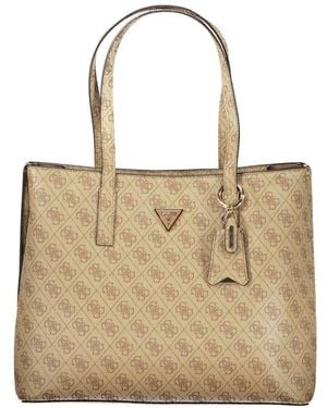 Guess Polyurethane Handbag - Natural