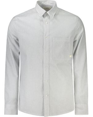 Calvin Klein Bianco Cotton Shirt - Gray