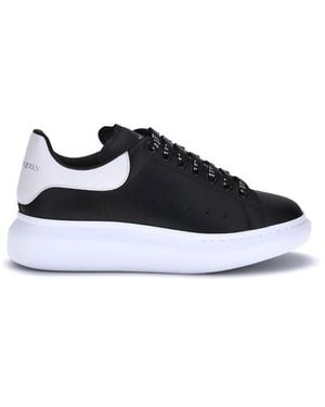 McQueen Leather Trainers - Blue