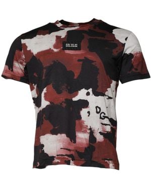 Dolce & Gabbana Abstract Print Tshirt - Red