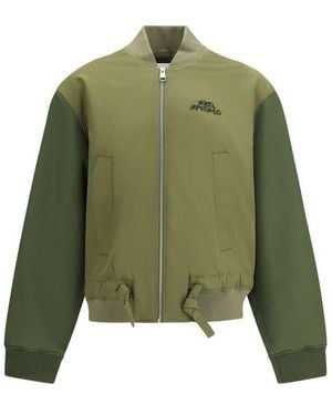 Axel Arigato Bicolour Polyester Bomber - Green