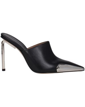 Off-White c/o Virgil Abloh Black Leather High Heel Pumps - Eu36/us6