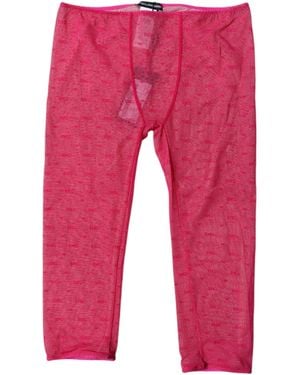 Dolce & Gabbana Logo Leggings - Red