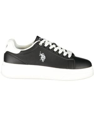 U.S. POLO ASSN. Black Polyurethane Men's Trainer