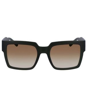 Calvin Klein Brown Plastic Sunglasses