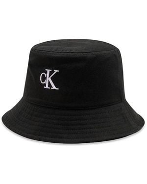 Calvin Klein Black Recycled Polyester Hat