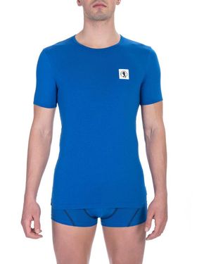 Bikkembergs Blue Cotton Men T