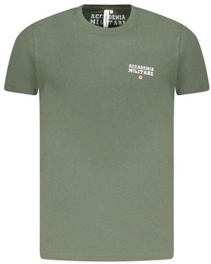 Accademia Militare Verde Cotton Mens T - Green