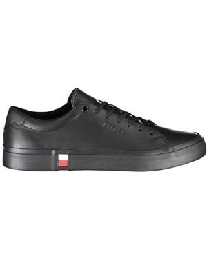 Tommy Hilfiger Black Polyester Sneaker