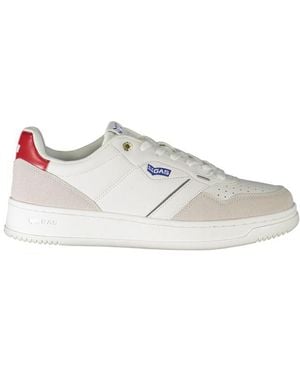 Gas White Polyester Trainer - Multicolour