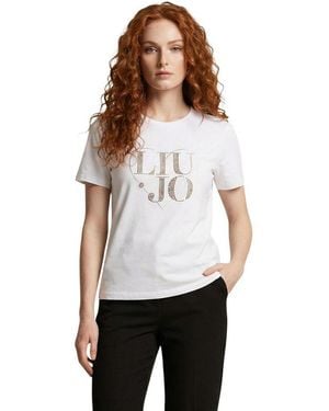 Liu Jo Cotton T-Shirt - White