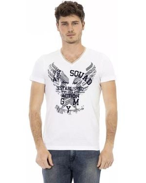 TRUSSARDI ACTION White Cotton Men's T