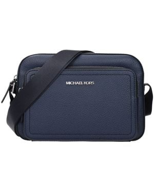 Michael Kors Blue Leather Crossbody Bags