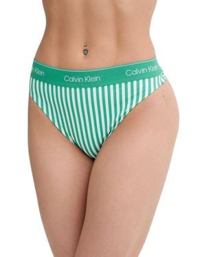 Calvin Klein Recycled Polyester Swim Briefs - Green