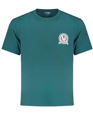 Wrangler Verde Cotton Men T - Green