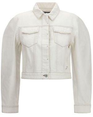 Jacquemus White Cotton Denim Jacket