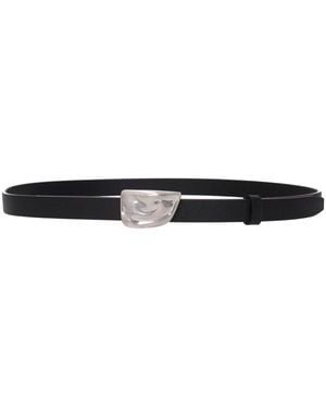 Burberry Black Leather Regular Belt