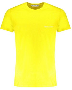 Trussardi Cotton T-Shirt - Yellow