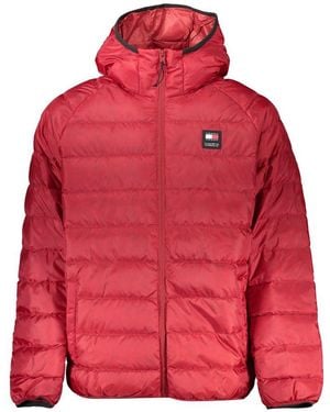 Tommy Hilfiger Chic Recycled Polyester Hooded Jacket - Red