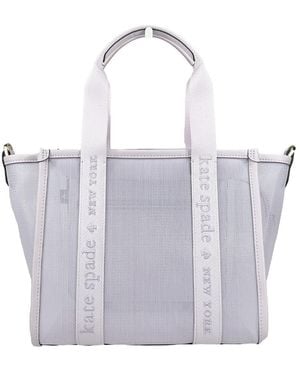 Kate Spade Canvas Kip Small Tote Crossbody Bag - White
