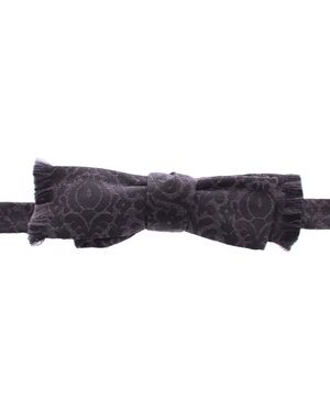 Dolce & Gabbana Elegant Paisley Silk-Wool Blend Bow Tie - Multicolour
