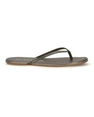 Pedro Garcia Bicolour Crystals Flat Sandals - Multicolour