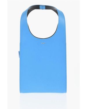 Coperni Light Blue Leather Tote Bag