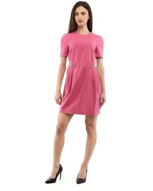 Moschino Cotton Blend Buttoned Cardigan With Patch Pockets - Pink