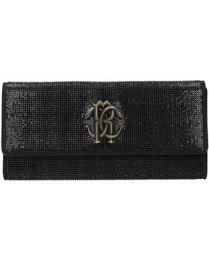 Roberto Cavalli Roberto Cavaldi Suede Clutch - Black