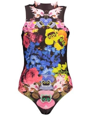 Desigual Black Polyester Bodysuit - Multicolor