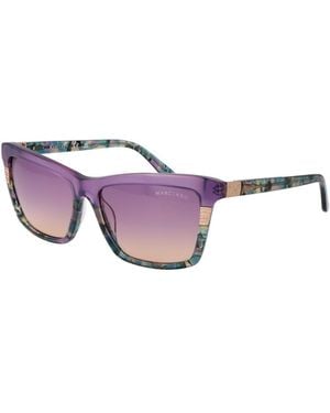 MARCIANO BY GUESS Purple Acetate Sunglasses