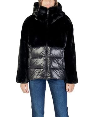 Blauer Black Polyester Coat