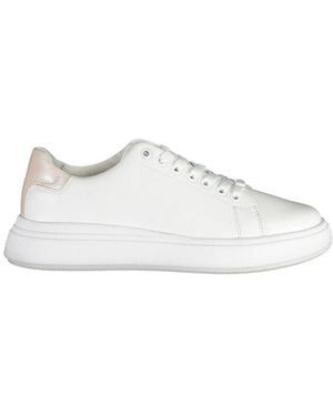 Calvin Klein White Leather Trainer