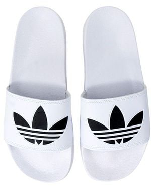 adidas White Polyester Sandal