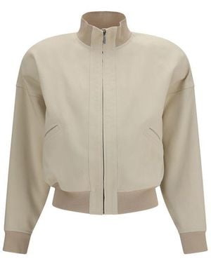 Gucci Beige Cotton Bomber - Natural