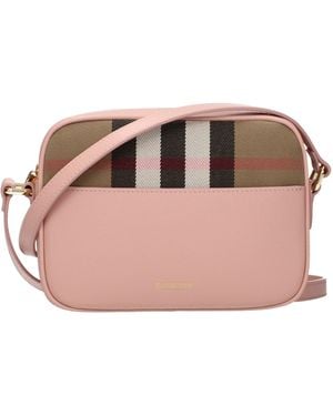Burberry Pink Leather Crossbody Bag