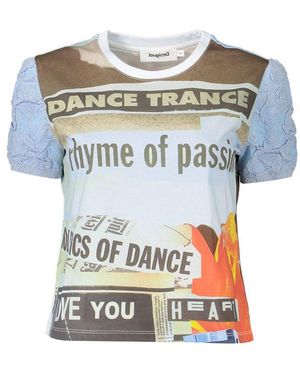 Desigual Cotton Top - Blue