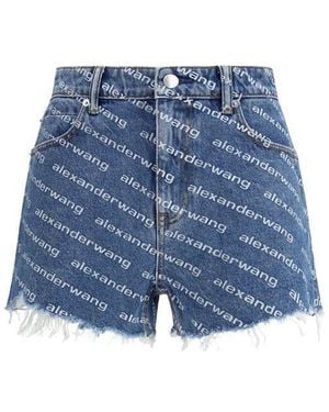 Alexander Wang Bite Denim Shorts - Blue