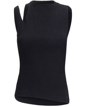 Courreges Transverse Cotton '90s Top - Black