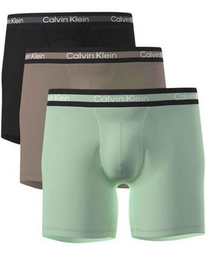 Calvin Klein Bicolour Recycled Polyester Boxers - Green