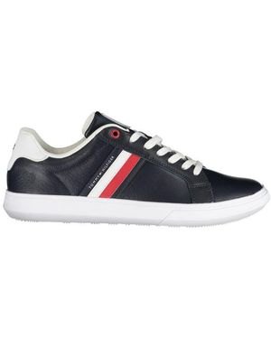 Tommy Hilfiger Leather Trainers Fm0Fm03774 - Blue