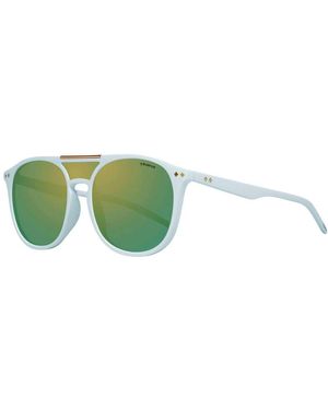 Polaroid White Plastic Sunglasses - Green