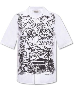 McQueen Short Sleeve Shirt - White