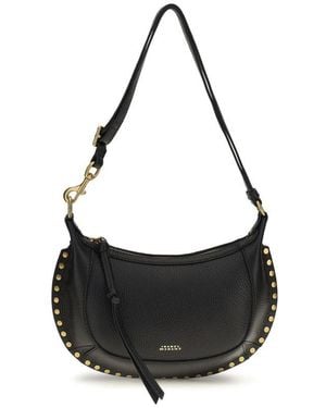 Isabel Marant Black Calf Leather Bos Taurus Shoulder Bag