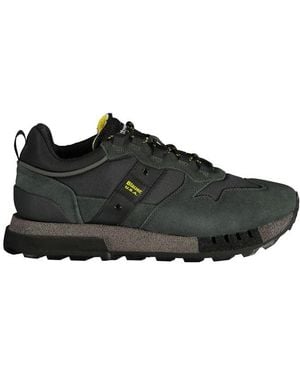 Blauer Polyester Trainer - Black