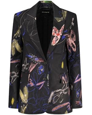 Desigual Black Cotton Blazer