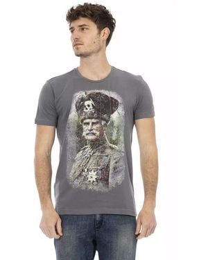 TRUSSARDI ACTION Grey Cotton Men T